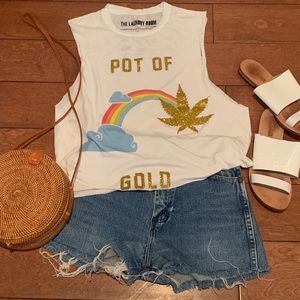 The Laundry Room Pot of Gold Crop Tank Onesize